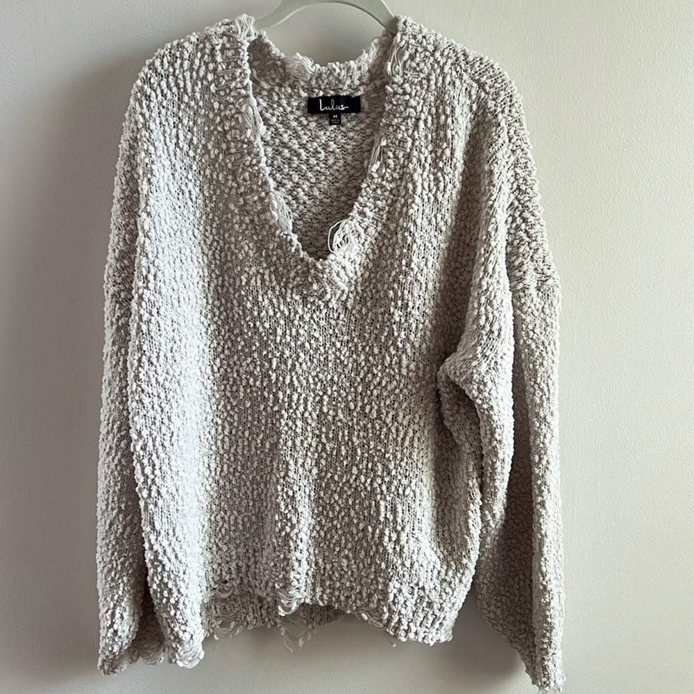 Lulus distressed sweater